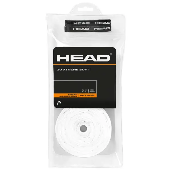 Head Xtreme Soft Overgrip (White) 30 Pack