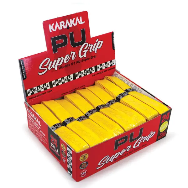 Karakal PU Super Replacement Grip (Yellow) 24 box