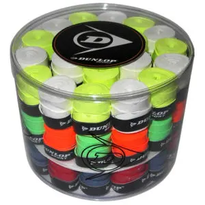 Dunlop Overgrip Multi Assortment - A colorful pack of Dunlop overgrips for tennis and padel rackets