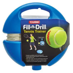 A person flipping a paddle and hitting a ball in a paddleball drill