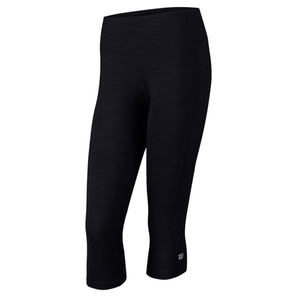 Wilson Womens Rush Capri II Leggings (Black)
