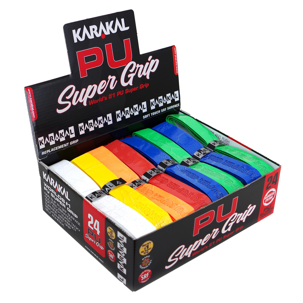 Karakal PU Supergrip (schwarz) – 1 Griff Für Schlägersportarten. Dick, Klebrig & Weich. Der Klassiker Seit über 20 Jahren!