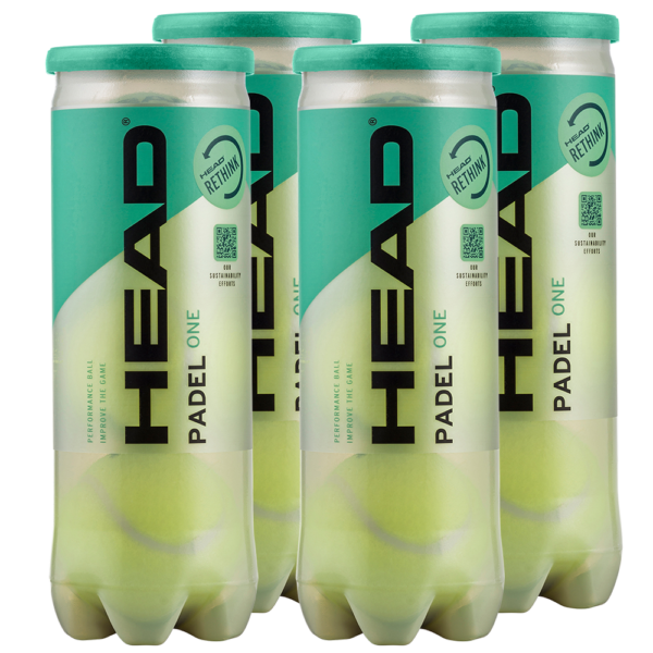 Head Padel One 3 Ball Tube (Dozen)