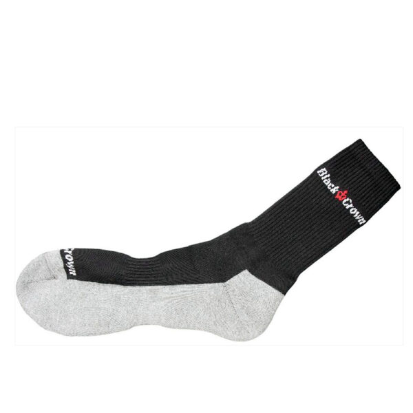 Black Crown Crew Socks (Black/Grey) 40-45 EU