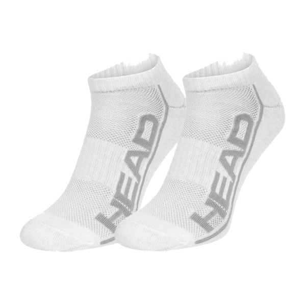 Head Mens Performance Stripe Sneaker Socks White (2 Pack)