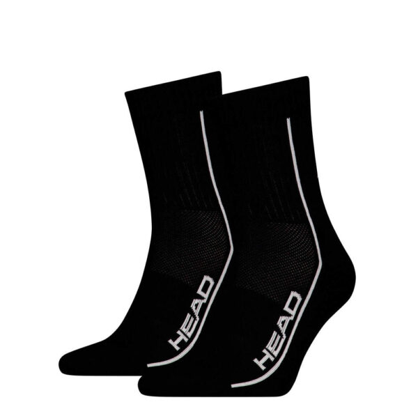 Head Performance Short Crew Socks Black (2 Pack)