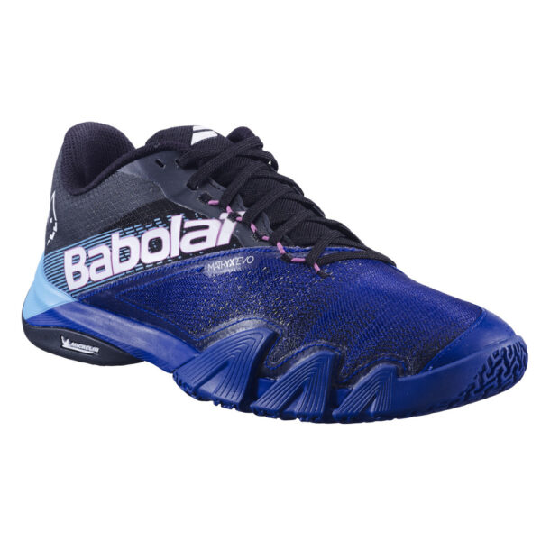 Babolat Mens Jet Premura 2 Juan Lebron Padel Shoes (Black/Mazarine Blue) (2025)