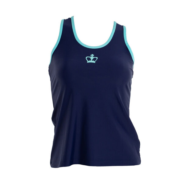 Black Crown Juarez Womens Vest Top (Navy/Blue)
