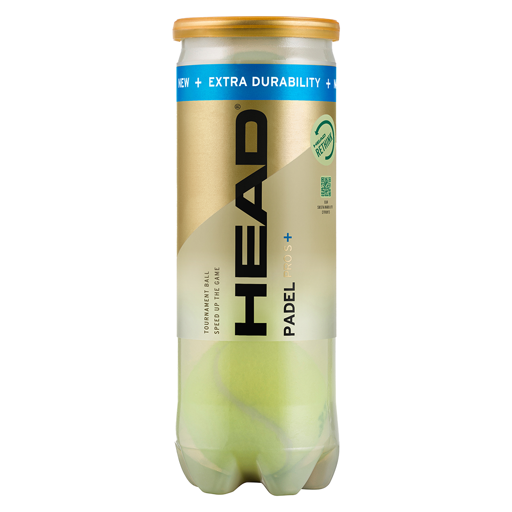 Head Padel Pro S+ Padel 3 Ball Tube (Single)