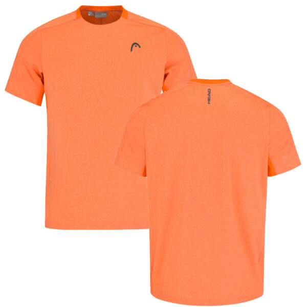 Head Mens Padel Tech T-Shirt - Orange - XX-Large