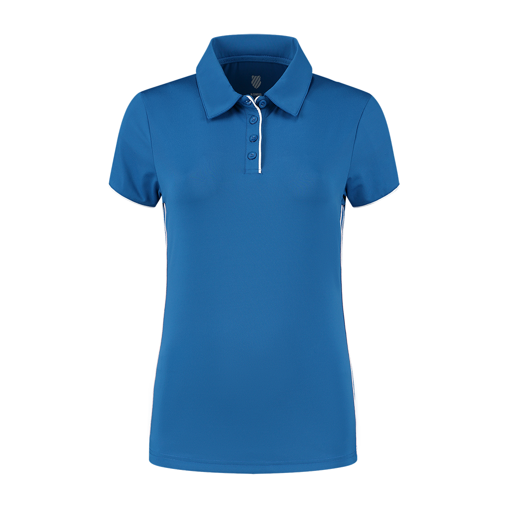 K-Swiss Womens Hypercourt Polo Top 4 (Classic Blue) - Size: X-Large
