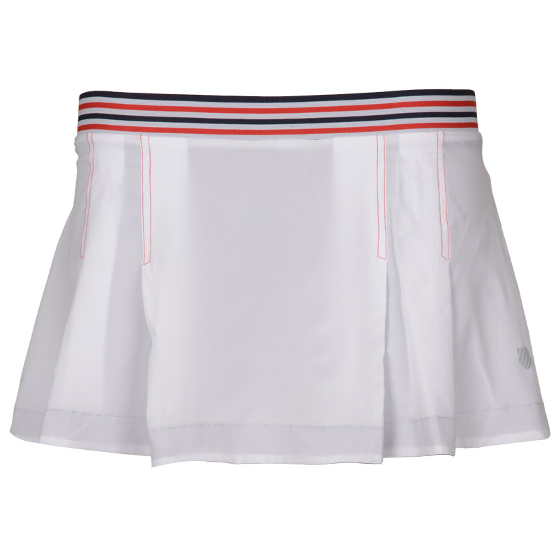 K-Swiss Womens Heritage White Skirt - Size: XS