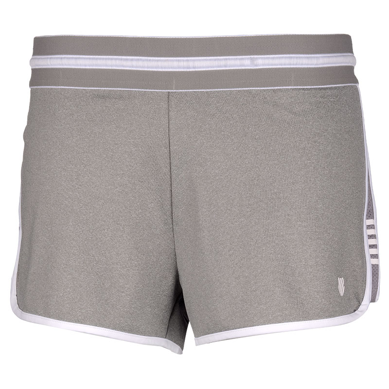 K-Swiss Women's Hypercourt Shorts - Size: X Small | Colour: Light Grey