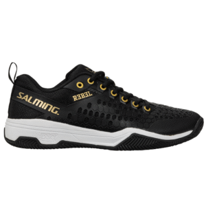 Salming Unisex Rebel Padel Shoe (Black/Gold) - Size 4.5 UK