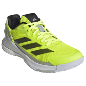 Adidas Mens Crazyquick LS Padel Shoe (Lucid Lemon / Core Black / Silver Metallic) - Size 6.5 UK