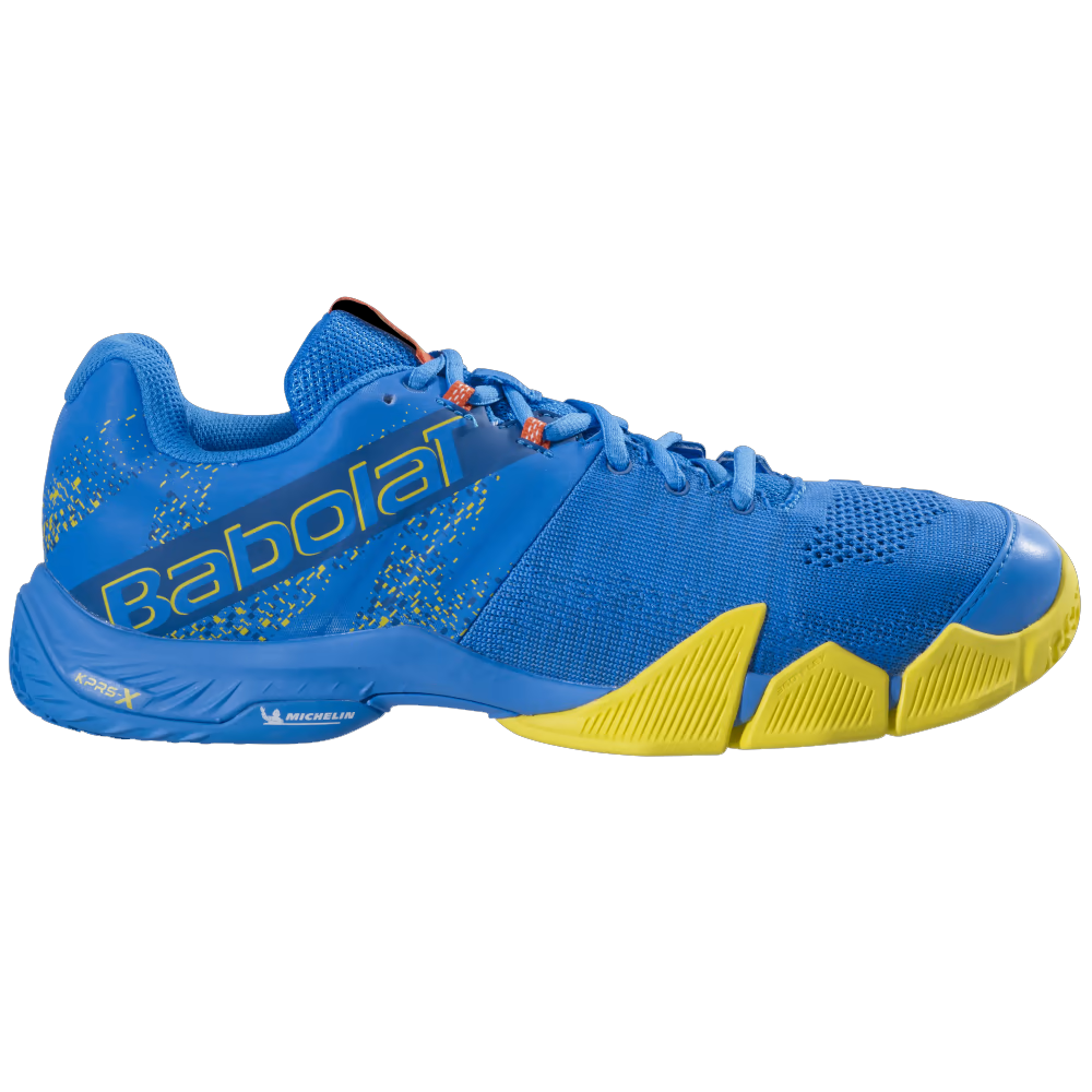 Babolat Mens Movea Padel Shoes (French Blue/Vibrant Yellow) - 7 UK